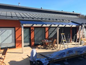 Lasikatto terassille